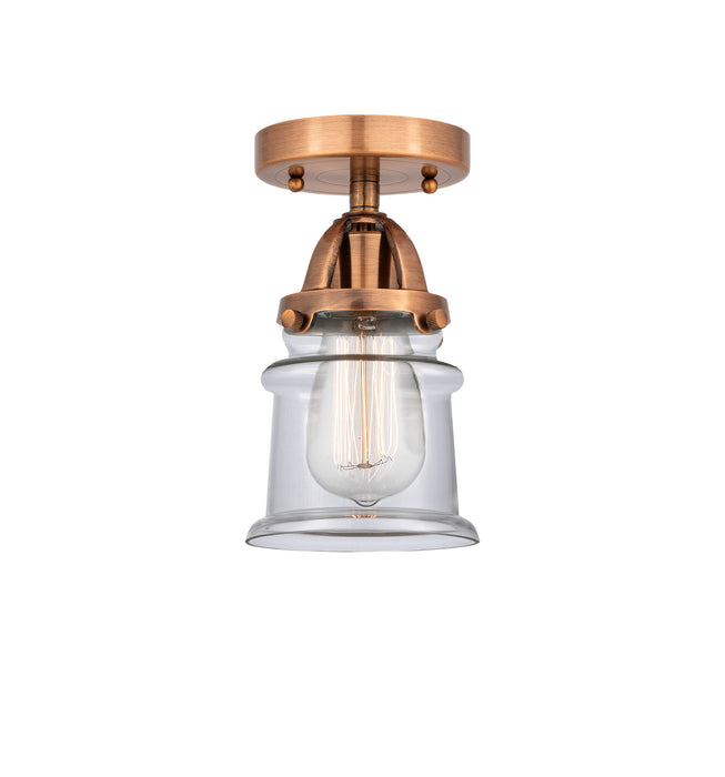 Innovations 288-1C-AC-G182S One Light Semi-Flush Mount, Antique Copper