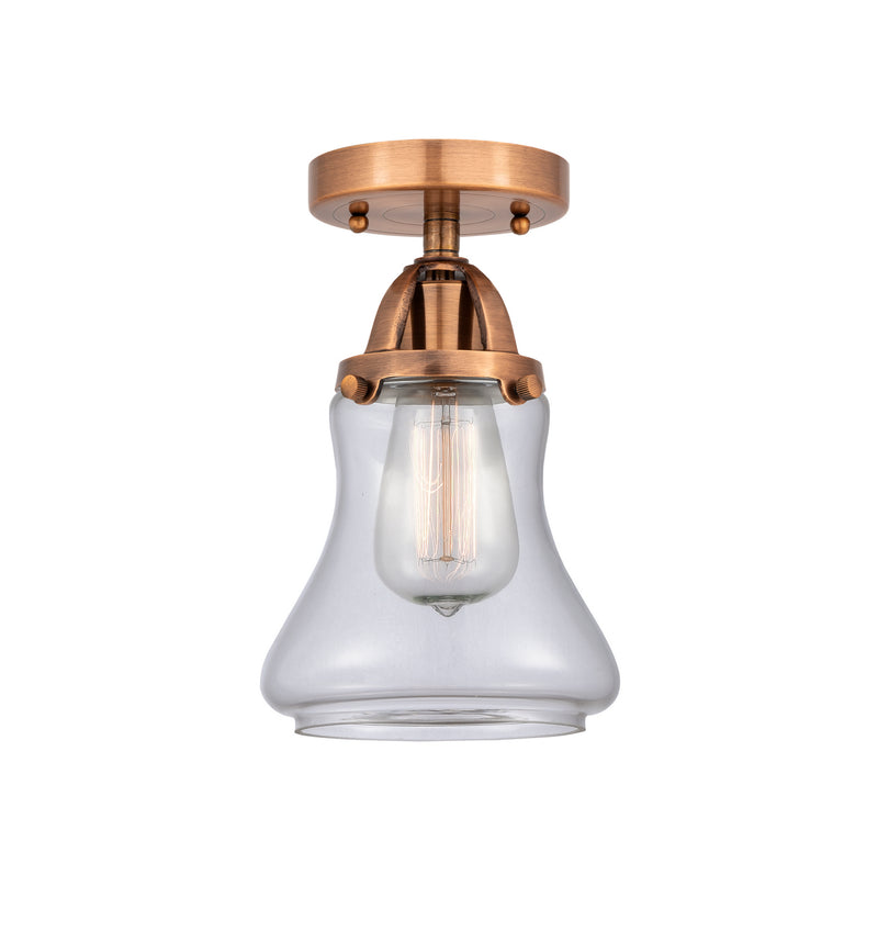 Innovations 288-1C-AC-G192 One Light Semi-Flush Mount, Antique Copper