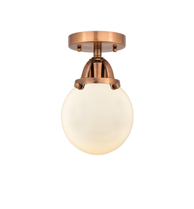 Innovations 288-1C-AC-G201-6-LED LED Semi-Flush Mount, Antique Copper
