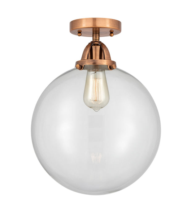 Innovations 288-1C-AC-G202-12-LED LED Semi-Flush Mount, Antique Copper