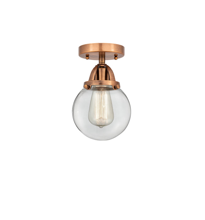 Innovations 288-1C-AC-G202-6 One Light Semi-Flush Mount, Antique Copper