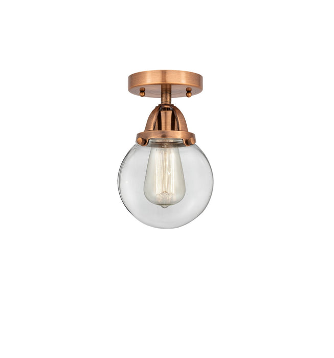 Innovations 288-1C-AC-G202-6-LED LED Semi-Flush Mount, Antique Copper