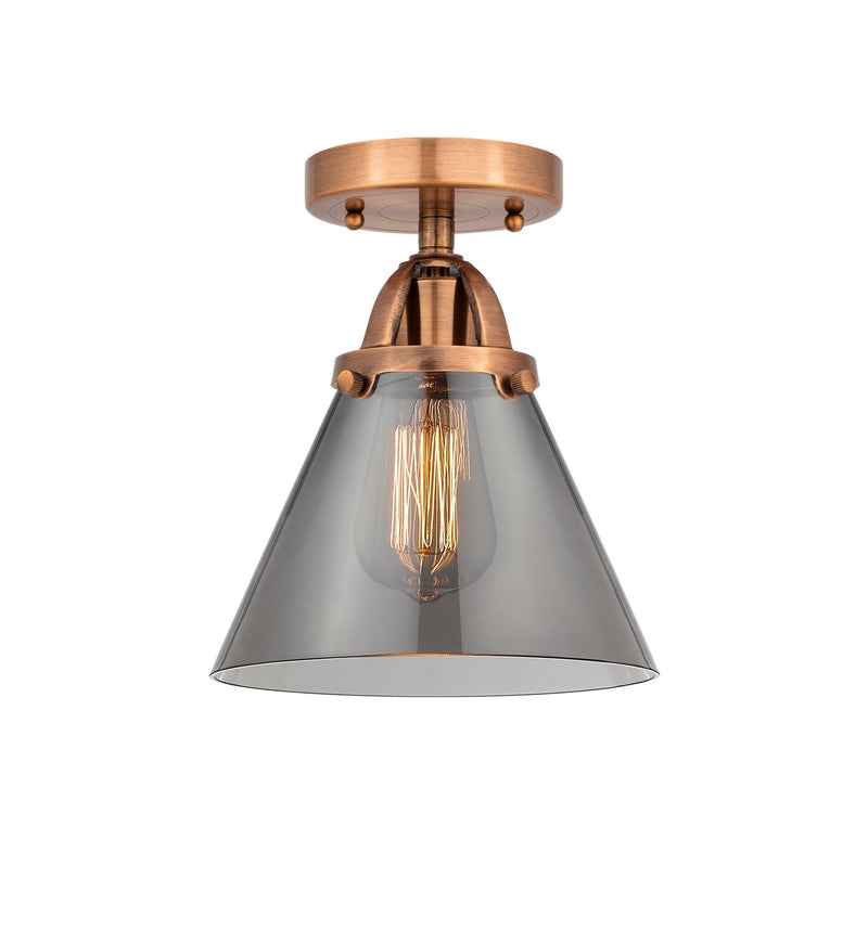 Innovations 288-1C-AC-G43-LED LED Semi-Flush Mount, Antique Copper