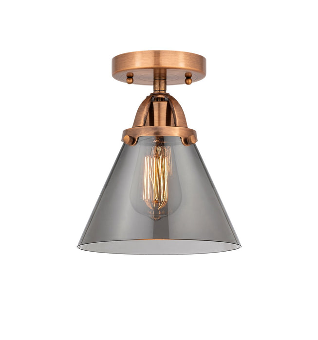 Innovations 288-1C-AC-G43-LED LED Semi-Flush Mount, Antique Copper