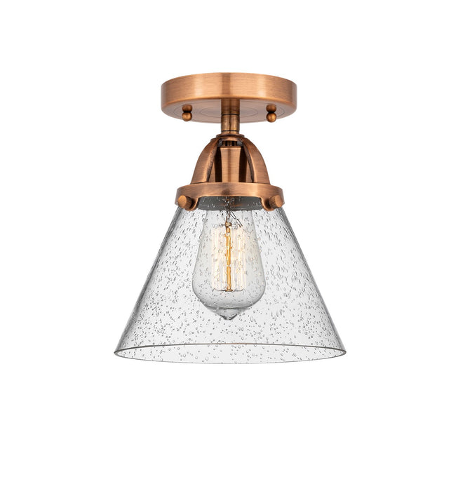 Innovations 288-1C-AC-G44-LED LED Semi-Flush Mount, Antique Copper