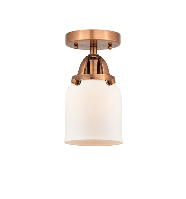 Innovations 288-1C-AC-G51 One Light Semi-Flush Mount, Antique Copper