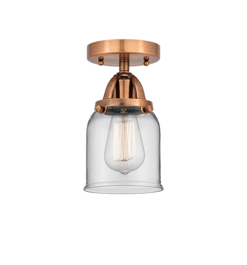 Innovations 288-1C-AC-G52-LED LED Semi-Flush Mount, Antique Copper