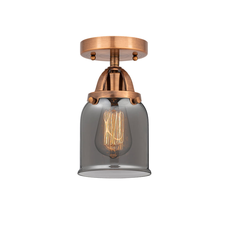 Innovations 288-1C-AC-G53 One Light Semi-Flush Mount, Antique Copper
