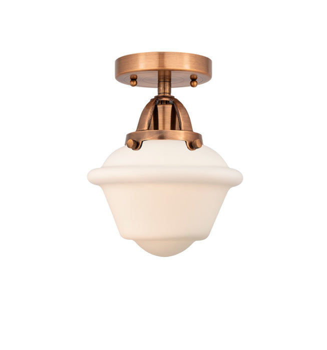 Innovations 288-1C-AC-G531-LED LED Semi-Flush Mount, Antique Copper