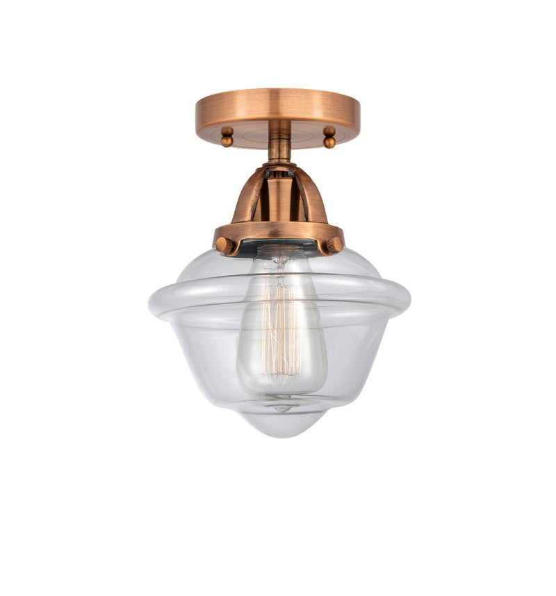 Innovations 288-1C-AC-G532-LED LED Semi-Flush Mount, Antique Copper