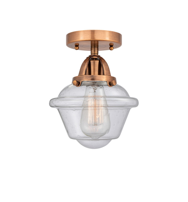 Innovations 288-1C-AC-G534-LED LED Semi-Flush Mount, Antique Copper