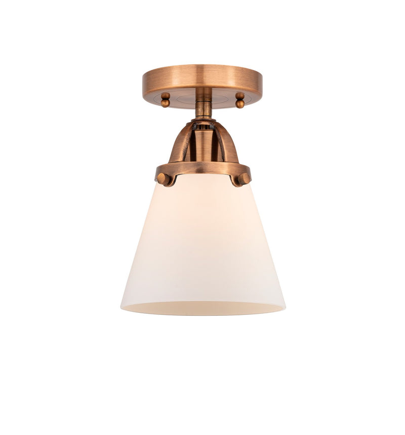Innovations 288-1C-AC-G61-LED LED Semi-Flush Mount, Antique Copper