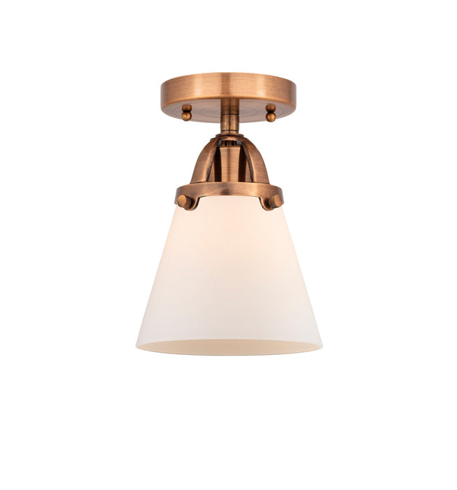 Innovations 288-1C-AC-G61-LED LED Semi-Flush Mount, Antique Copper
