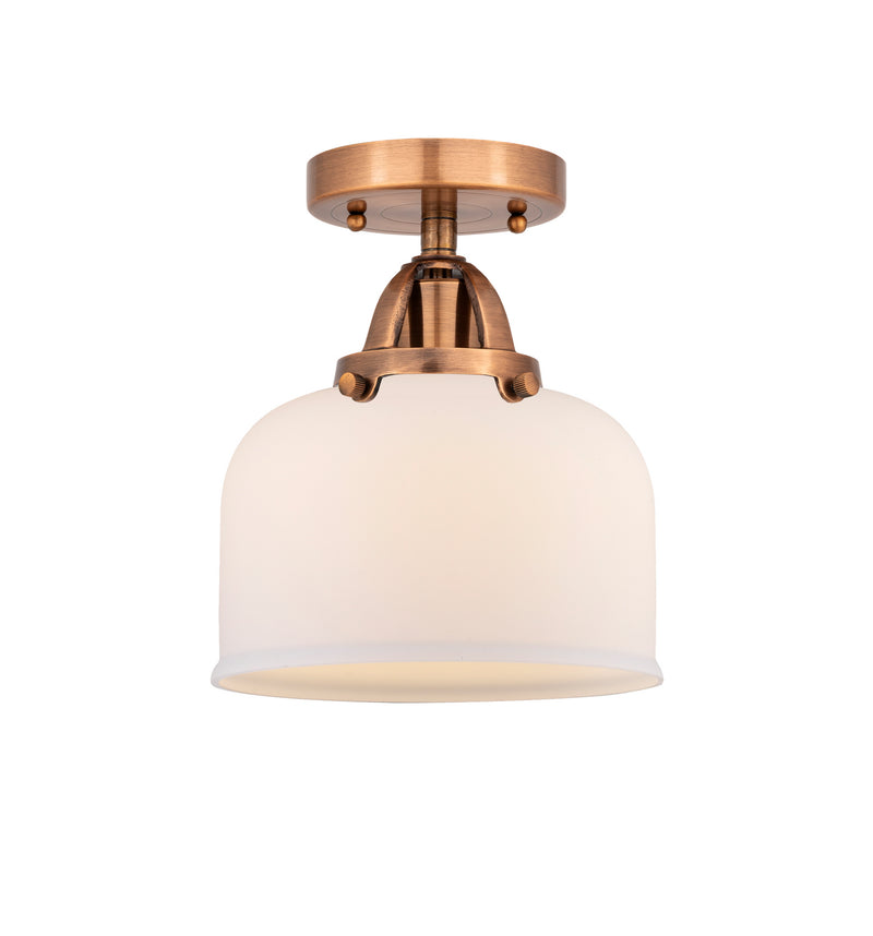 Innovations 288-1C-AC-G71 One Light Semi-Flush Mount, Antique Copper