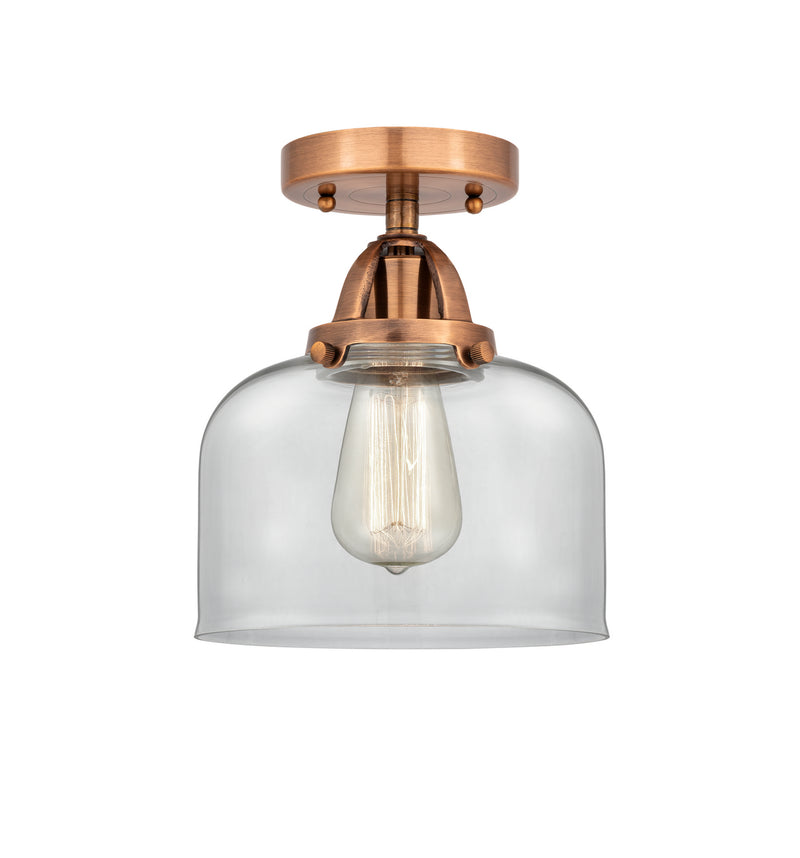 Innovations 288-1C-AC-G72 One Light Semi-Flush Mount, Antique Copper