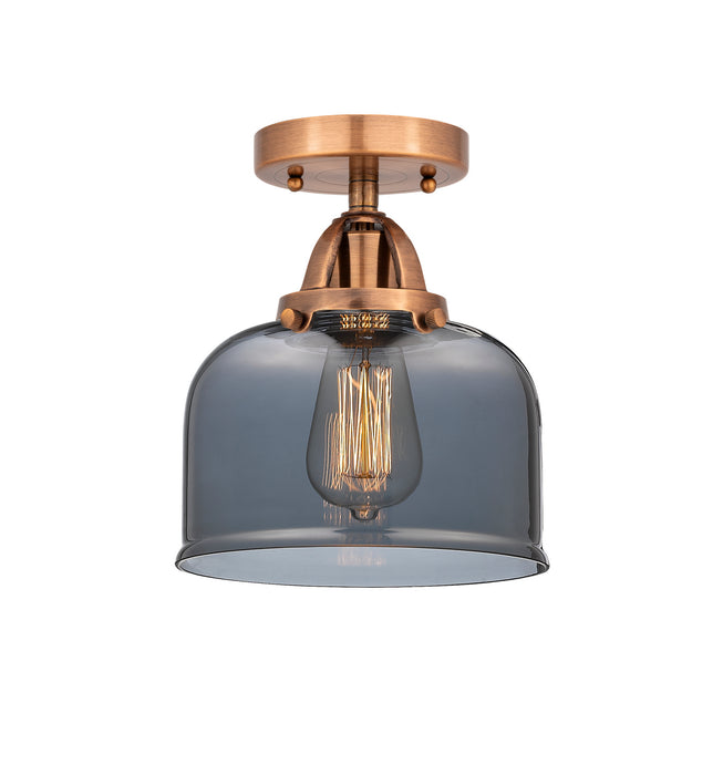 Innovations 288-1C-AC-G73 One Light Semi-Flush Mount, Antique Copper