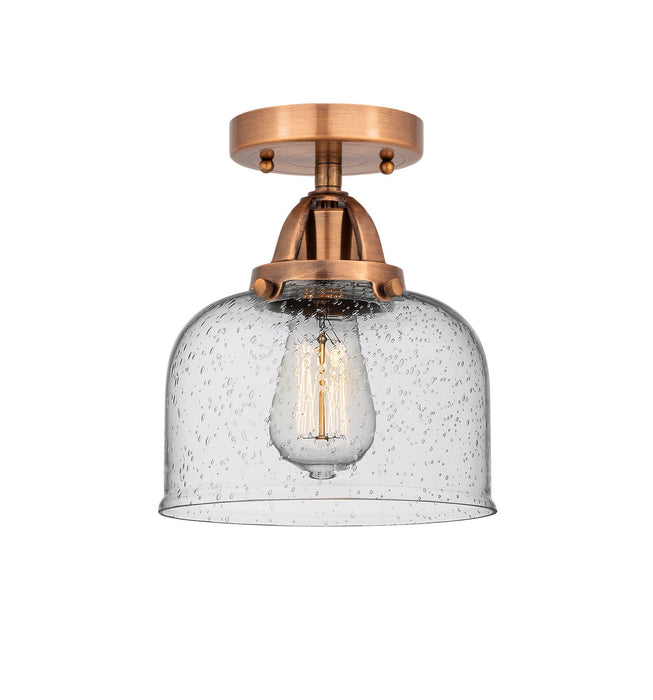 Innovations 288-1C-AC-G74-LED LED Semi-Flush Mount, Antique Copper