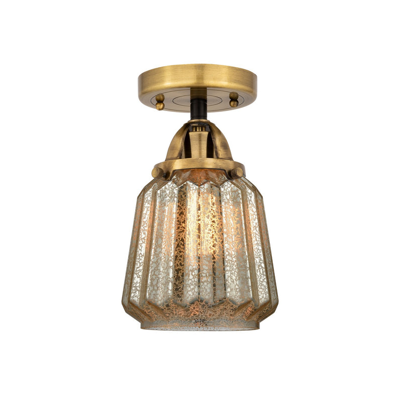 Innovations 288-1C-BAB-G146-LED LED Semi-Flush Mount, Black Antique Brass