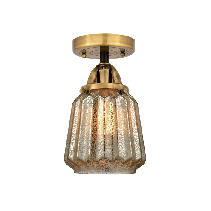 Innovations 288-1C-BAB-G146-LED LED Semi-Flush Mount, Black Antique Brass
