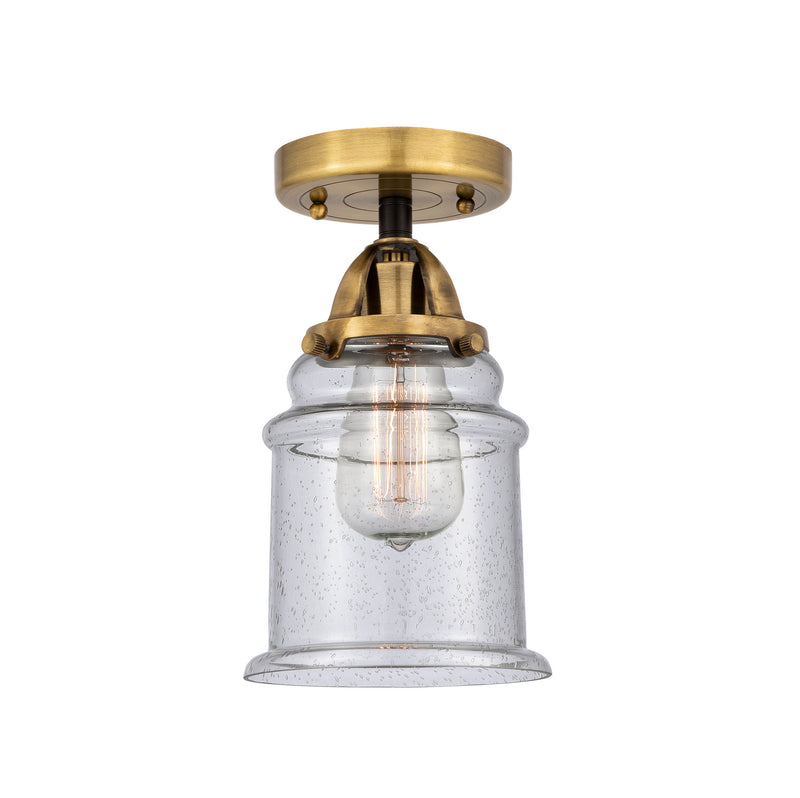 Innovations 288-1C-BAB-G184 One Light Semi-Flush Mount, Black Antique Brass