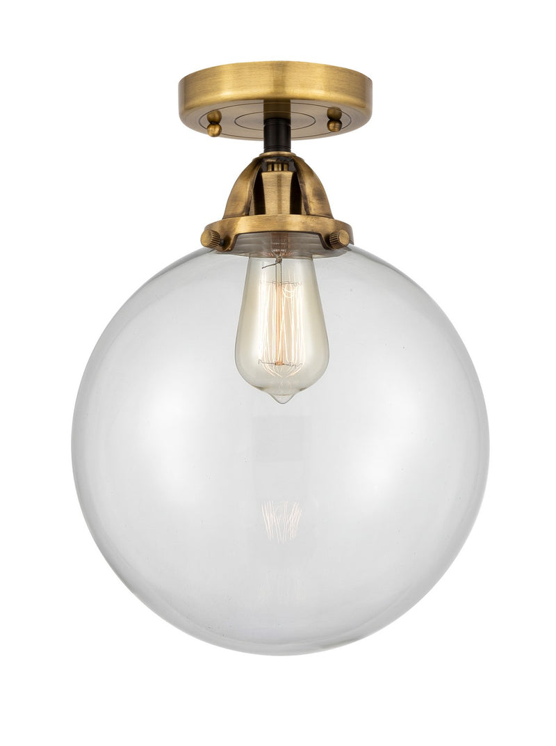 Innovations 288-1C-BAB-G202-10-LED LED Semi-Flush Mount, Black Antique Brass