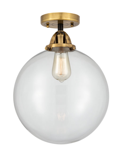 Innovations 288-1C-BAB-G202-12 One Light Semi-Flush Mount, Black Antique Brass
