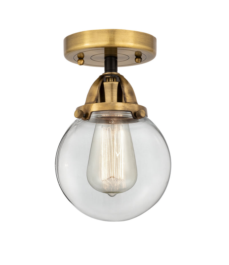 Innovations 288-1C-BAB-G202-6 One Light Semi-Flush Mount, Black Antique Brass
