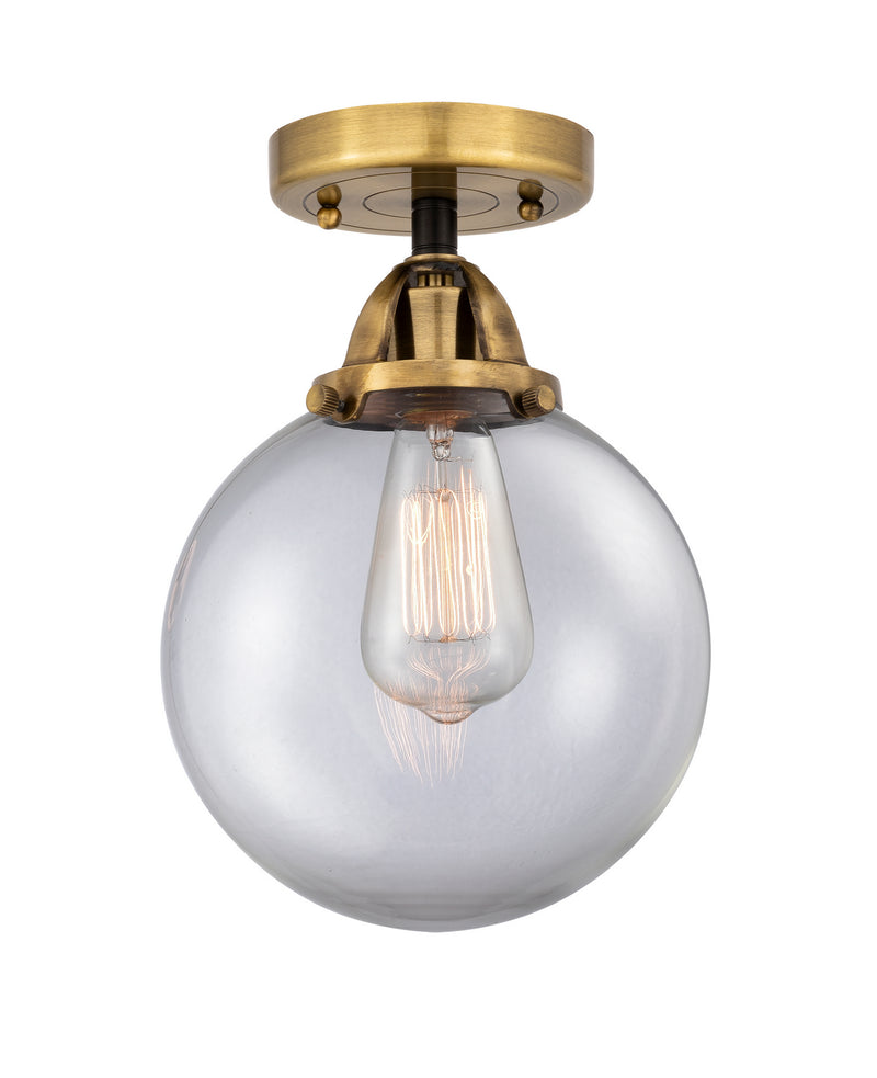 Innovations 288-1C-BAB-G202-8 One Light Semi-Flush Mount, Black Antique Brass