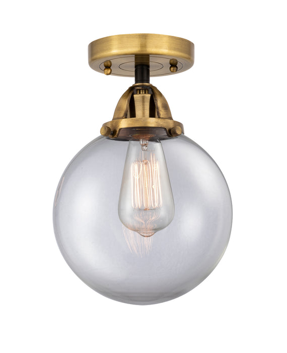 Innovations 288-1C-BAB-G202-8 One Light Semi-Flush Mount, Black Antique Brass
