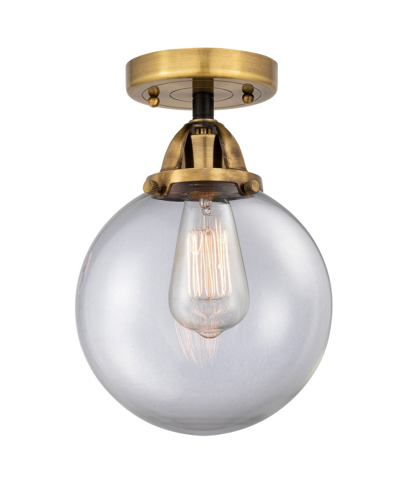 Innovations 288-1C-BAB-G202-8-LED LED Semi-Flush Mount, Black Antique Brass