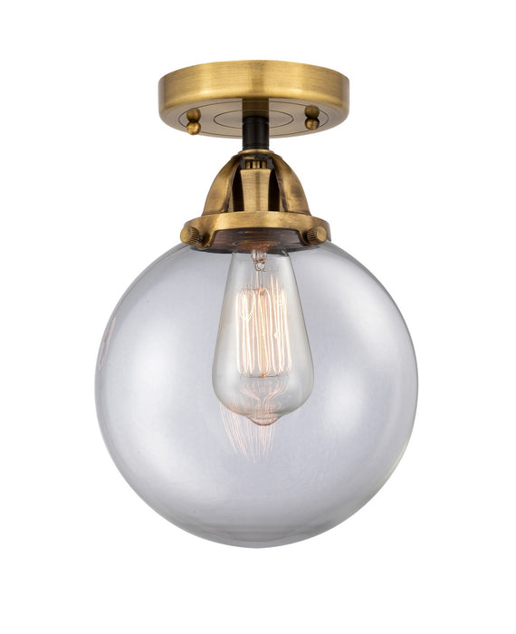 Innovations 288-1C-BAB-G202-8-LED LED Semi-Flush Mount, Black Antique Brass
