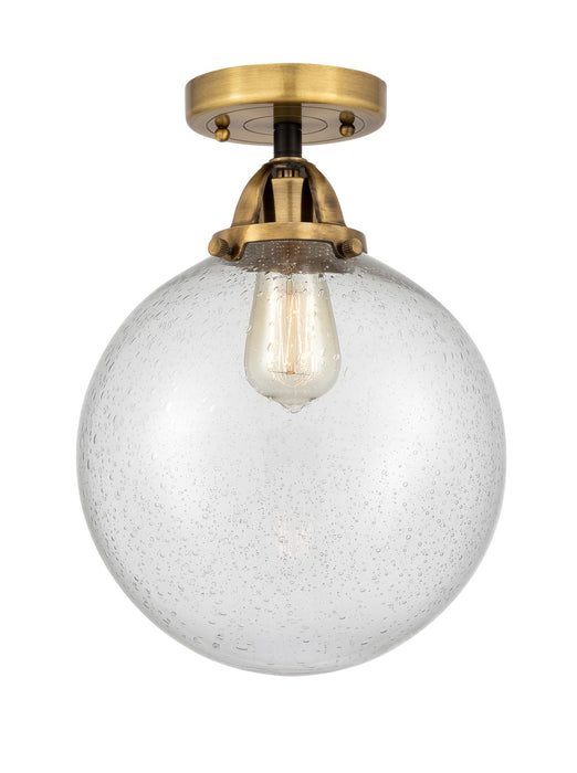 Innovations 288-1C-BAB-G204-10-LED LED Semi-Flush Mount, Black Antique Brass