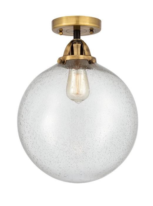 Innovations 288-1C-BAB-G204-12 One Light Semi-Flush Mount, Black Antique Brass