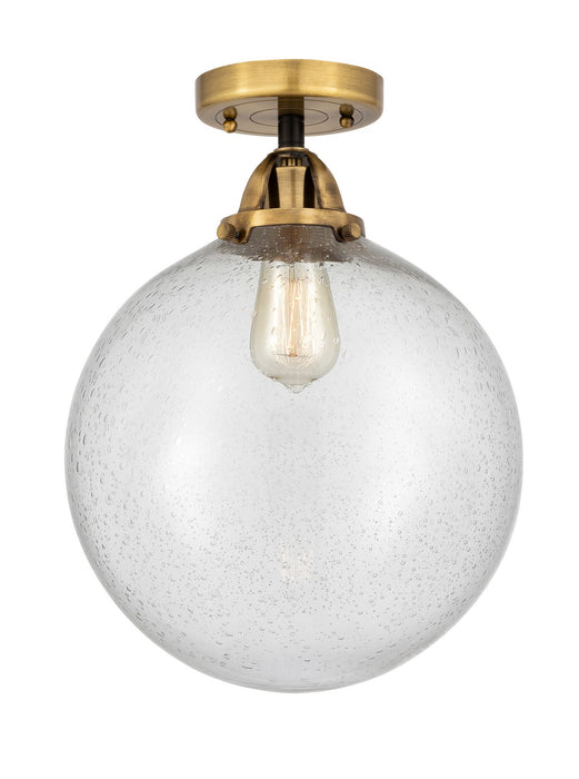 Innovations 288-1C-BAB-G204-12-LED LED Semi-Flush Mount, Black Antique Brass