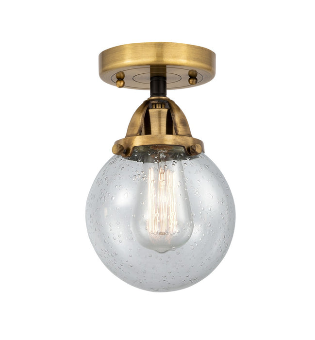 Innovations 288-1C-BAB-G204-6-LED LED Semi-Flush Mount, Black Antique Brass