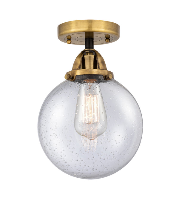 Innovations 288-1C-BAB-G204-8 One Light Semi-Flush Mount, Black Antique Brass
