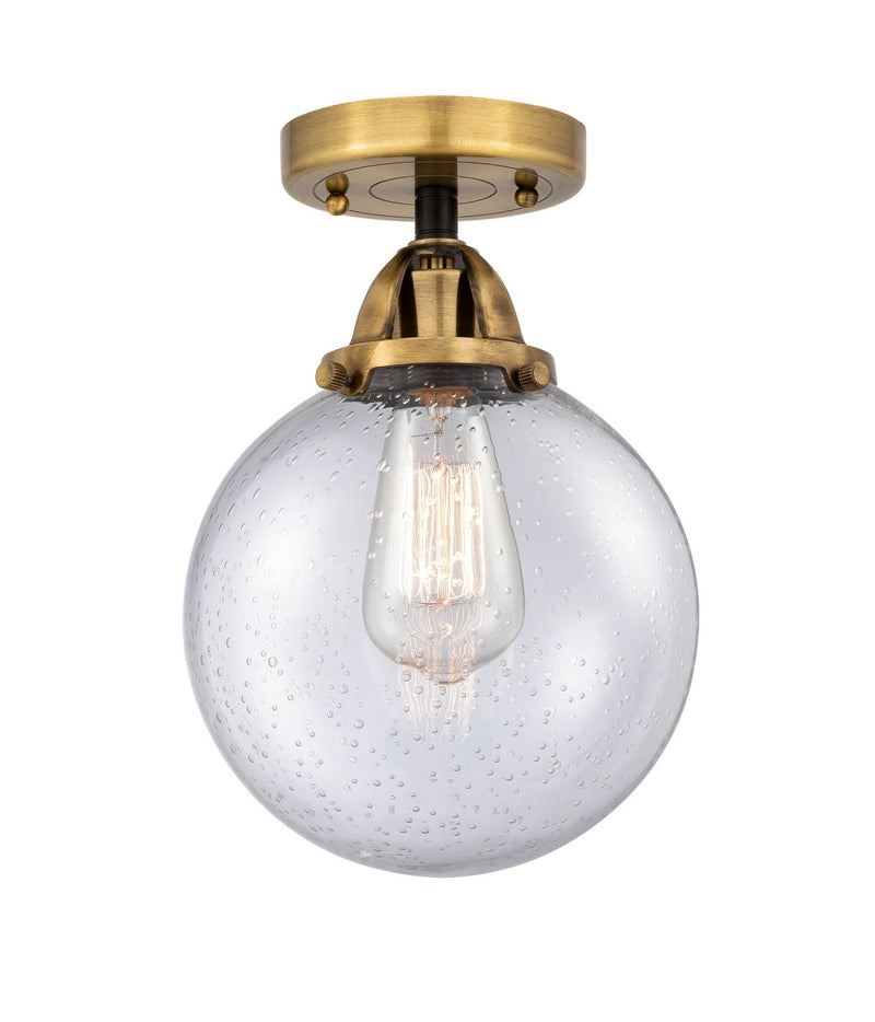 Innovations 288-1C-BAB-G204-8-LED LED Semi-Flush Mount, Black Antique Brass