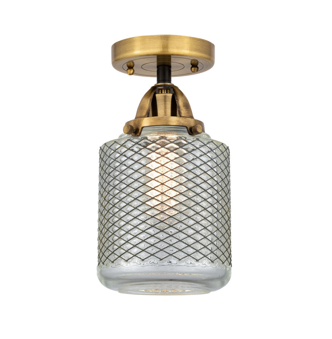 Innovations 288-1C-BAB-G262 One Light Semi-Flush Mount, Black Antique Brass