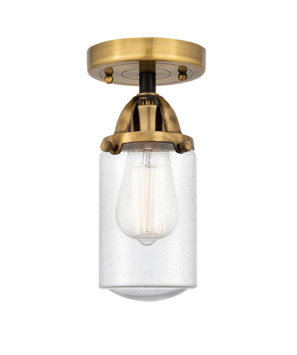 Innovations 288-1C-BAB-G314-LED LED Semi-Flush Mount, Black Antique Brass