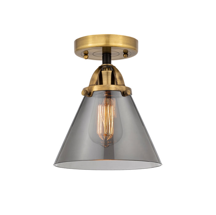 Innovations 288-1C-BAB-G43 One Light Semi-Flush Mount, Black Antique Brass
