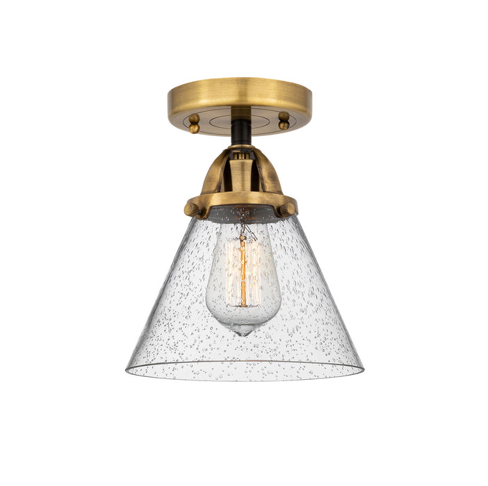 Innovations 288-1C-BAB-G44 One Light Semi-Flush Mount, Black Antique Brass