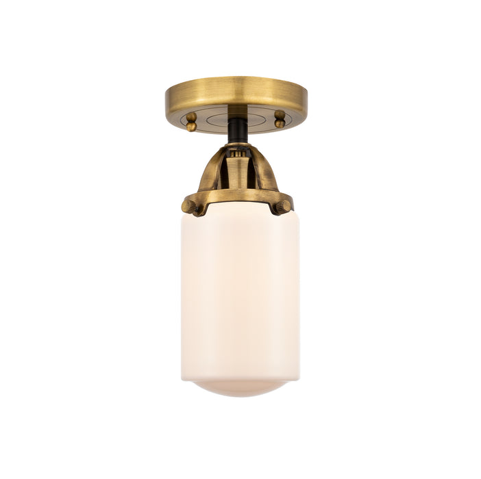 Innovations 288-1C-BAB-G311 One Light Semi-Flush Mount, Black Antique Brass