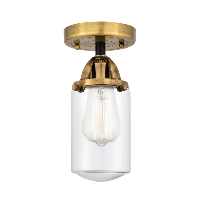 Innovations 288-1C-BAB-G312 One Light Semi-Flush Mount, Black Antique Brass