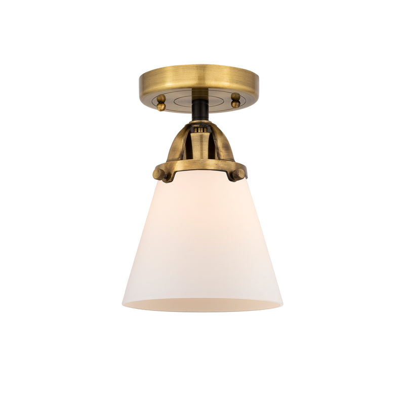 Innovations 288-1C-BAB-G61 One Light Semi-Flush Mount, Black Antique Brass
