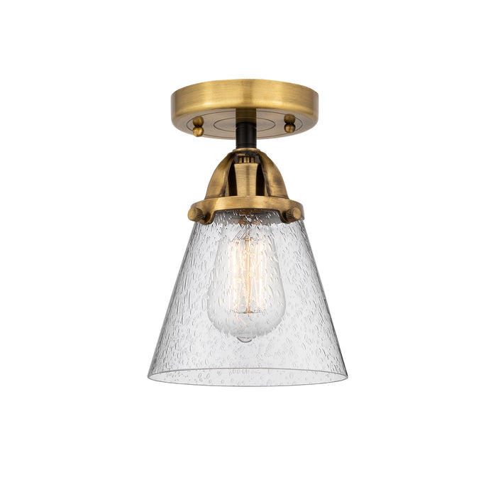 Innovations 288-1C-BAB-G64 One Light Semi-Flush Mount, Black Antique Brass