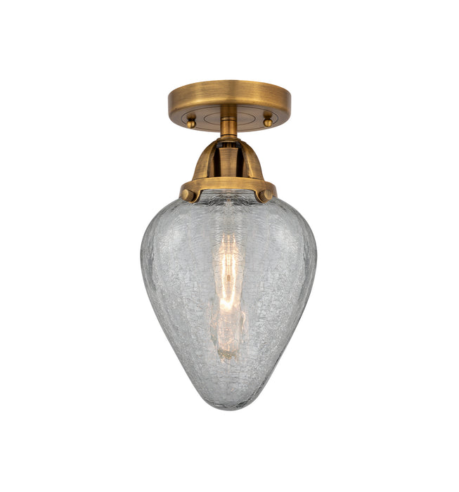 Innovations 288-1C-BB-G165 One Light Semi-Flush Mount, Brushed Brass