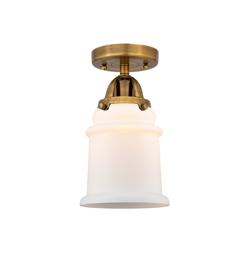 Innovations 288-1C-BB-G181 One Light Semi-Flush Mount, Brushed Brass