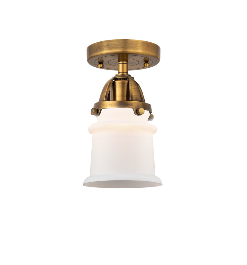 Innovations 288-1C-BB-G181S One Light Semi-Flush Mount, Brushed Brass