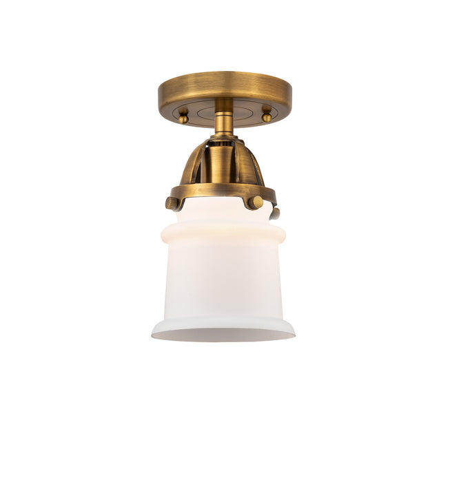 Innovations 288-1C-BB-G181S One Light Semi-Flush Mount, Brushed Brass
