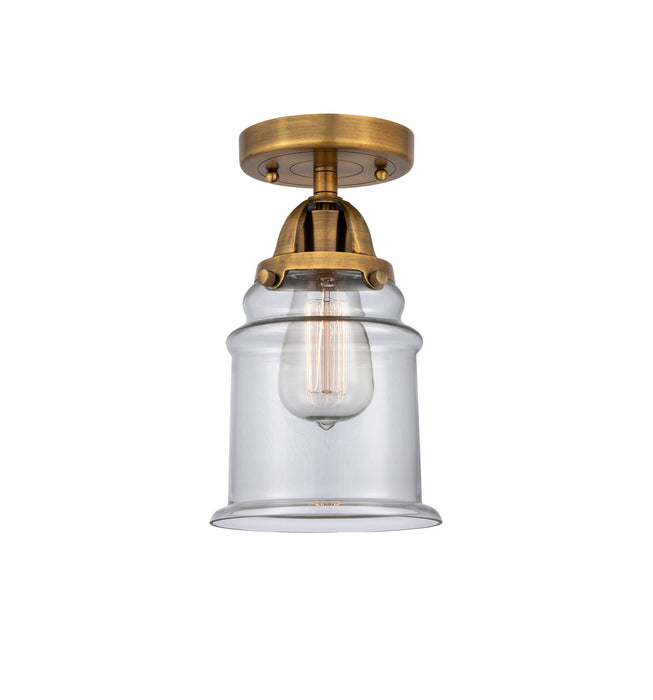 Innovations 288-1C-BB-G182 One Light Semi-Flush Mount, Brushed Brass
